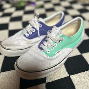 Vans Green and Blue Casual Sneakers